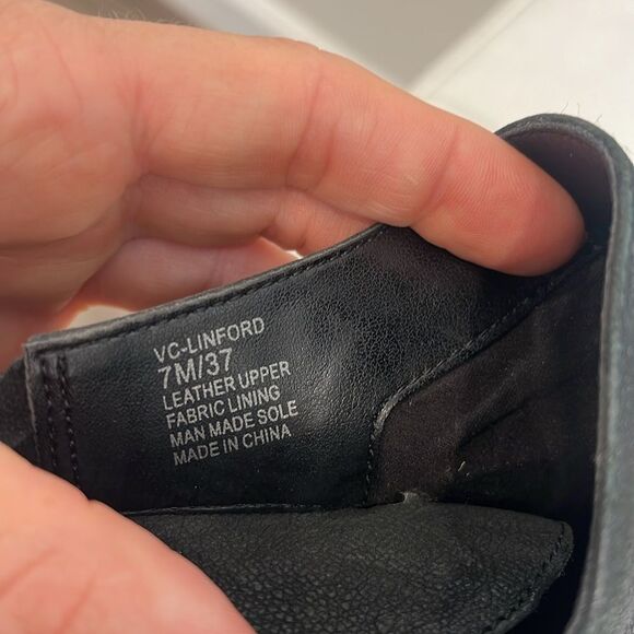 Vince Camuto LINFORD black side zip booties with black tassel - Picture 9 of 9